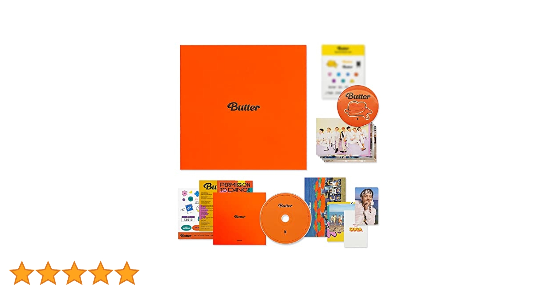 BTS butter トレカ　CD DVD Blu-ray 未再生　フォトブック BTS Butter Album Official V Message From Card Official